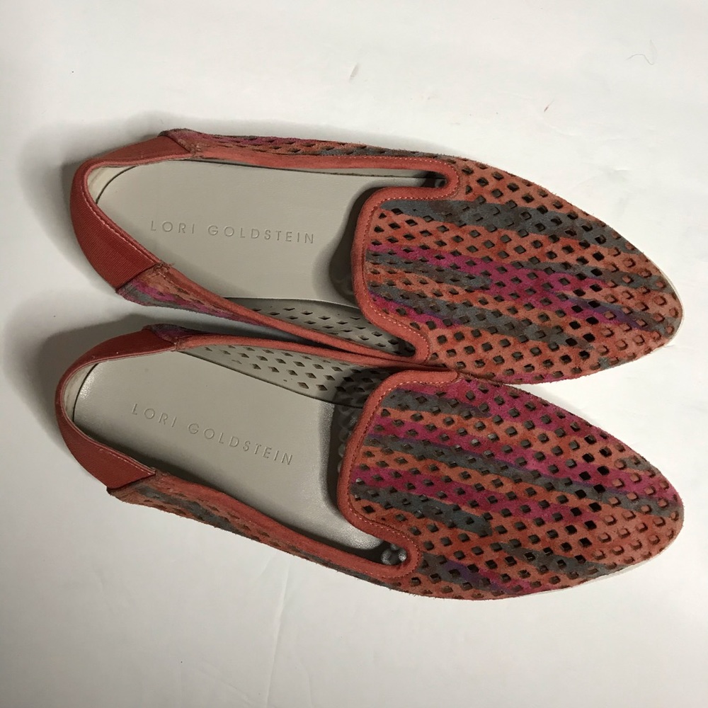Lori Goldstein laser cut slip on loafers flats - Picture 11 of 12
